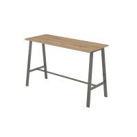 Stehtisch 175x68x104cm (BxTxH) Asteiche/Stahl