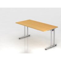 Schreibtisch C-Fuß 160x80cm Buche/ gallery