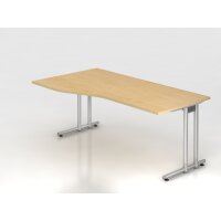 Schreibtisch C-Fuß 180x100/80cm Ah gallery
