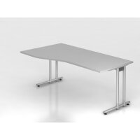Schreibtisch C-Fuß 180x100/80cm Gr gallery