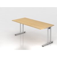 Schreibtisch C-Fuß 180x80cm Ahorn/ gallery