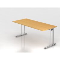 Schreibtisch C-Fuß 180x80cm Buche/ gallery
