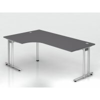 Winkeltisch C-Fuß 200x120cm 90&deg gallery