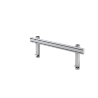 Orga-Schiene 120 cm, mit Halterung, silber