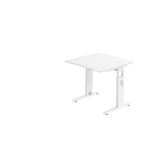 Schreibtisch C-Fu&szlig; 80x80cm...