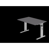 Schreibtisch C-Fuß - 120 x 65-85 x 80