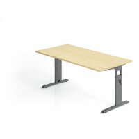 Schreibtisch C-Fuß 160x80cm Ahorn/ gallery