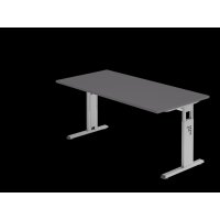 Schreibtisch C-Fuß - 160 x 65-85 x 80