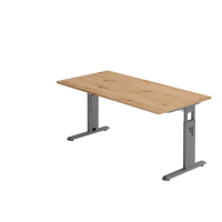Schreibtisch C-Fuß 160x80cmAsteiche/Graphit