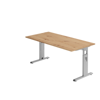 Schreibtisch C-Fuß - 160 x 65-85 x 80