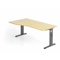 Schreibtisch C-Fuß 180x100/80cm Ah gallery