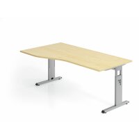 Schreibtisch C-Fuß 180x100/80cm Ah gallery