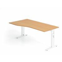 Schreibtisch C-Fuß 180x100/80cm Bu gallery