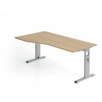 Schreibtisch C-Fuß 180x100/80cm Ei gallery