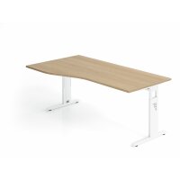 Schreibtisch C-Fuß 180x100/80cm Ei gallery