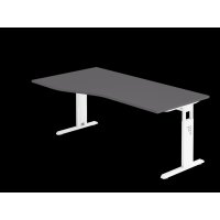 Schreibtisch C-Fuß 180x100/80cm