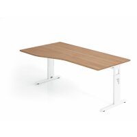 Schreibtisch C-Fuß 180x100/80cm Nu gallery