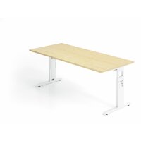 Schreibtisch C-Fuß 180x80cm Ahorn/ gallery