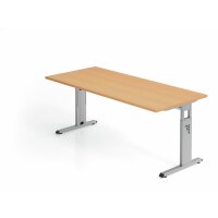 Schreibtisch C-Fuß 180x80cm Buche/ gallery