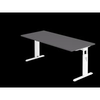 Schreibtisch C-Fuß 180x80cm