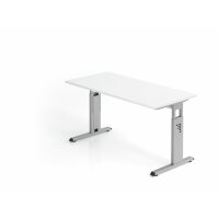 Schreibtisch C-Fuß 140x67cm Wei&sz gallery