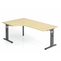 Winkeltisch C-Fuß 200x120cm 90&deg gallery