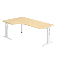 Winkeltisch C-Fuß 200x120cm 90°Ahor