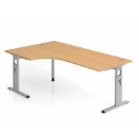 Winkeltisch C-Fuß 200x120cm 90&deg gallery
