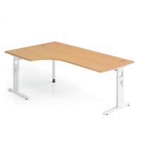 Winkeltisch C-Fuß 200x120cm 90&deg gallery