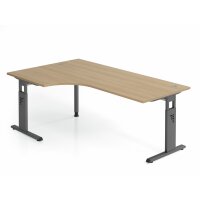 Winkeltisch C-Fuß 200x120cm 90&deg gallery