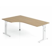Winkeltisch C-Fuß 200x120cm 90&deg gallery