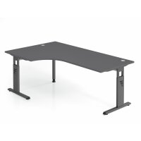Winkeltisch C-Fuß 200x120cm 90&deg gallery