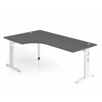 Winkeltisch C-Fuß 200x120cm 90&deg gallery