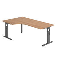 Winkeltisch C-Fu&szlig; 200x120cm...