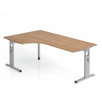 Winkeltisch C-Fuß 200x120cm 90&deg gallery