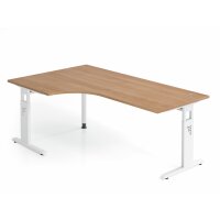 Winkeltisch C-Fuß 200x120cm 90&deg gallery