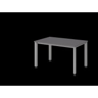 Schreibtisch 4Fuß eckig 120x80cm