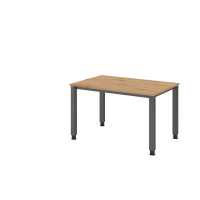 Schreibtisch 4Fuß eckig 120x80cm Asteiche