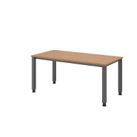 Schreibtisch 4Fuß eckig 160x80cm Nussbaum