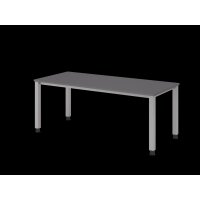 Schreibtisch 4Fuß eckig 180x80cm