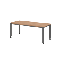 Schreibtisch 4Fu&szlig; eckig 180x80cm Nussbaum