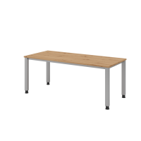 Schreibtisch 4Fu&szlig; eckig 180x80cm Asteiche