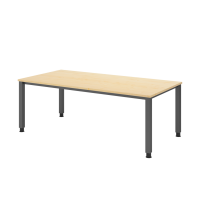 Schreibtisch 4Fu&szlig; eckig 200x100cm Ahorn