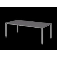 Schreibtisch 4Fuß eckig 200x100cm