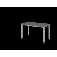 Schreibtisch 4Fuß eckig120x67cm
