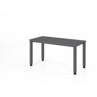 Schreibtisch 4Fuß-rd.140x67cm Grap gallery