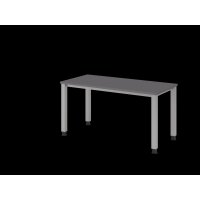 Schreibtisch 4Fuß-rd.140x67cm