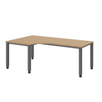 Winkeltisch 4Fuß eckig 200x120cm 90&deg