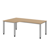 Winkeltisch 4Fuß eckig 200x120cm 90&deg
