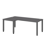 Winkeltisch 4Fuß eckig 200x120cm 90&deg